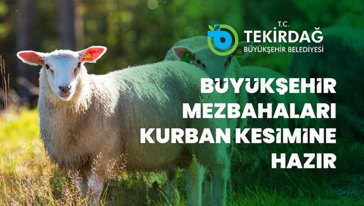 Tekirdağ Büyükşehir Belediyesi’nden Kurban Bayramı’na Özel Kesim Hizmeti