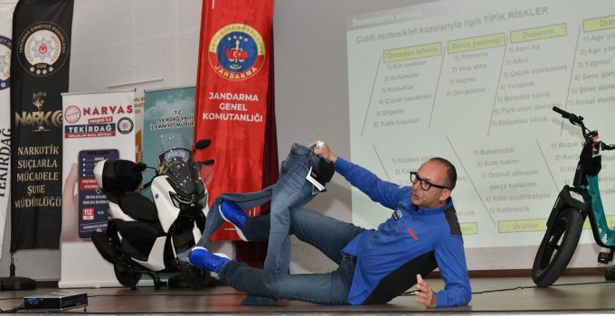 Tekirdağ’da Motosiklet Sürücülerine Güvenli Sürüş Eğitimi