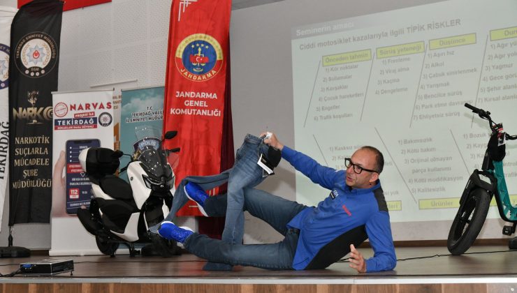 Tekirdağ’da Motosiklet Sürücülerine Güvenli Sürüş Eğitimi