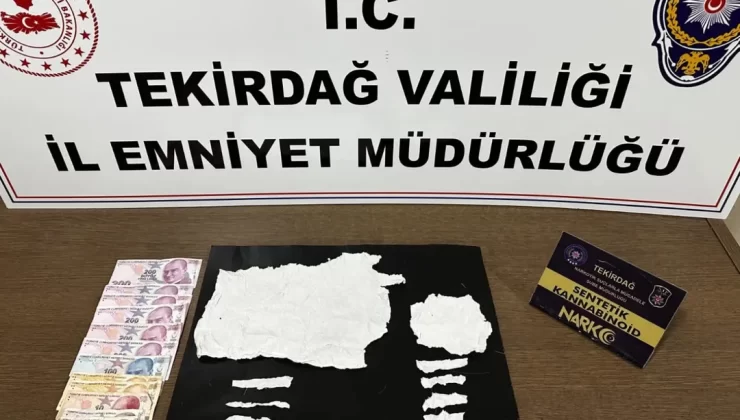 TEKİRDAĞ’DA UYUŞTURUCU OPERASYONU: 3 TUTUKLAMA