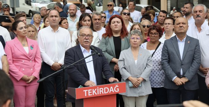 CHP Tekirdağ’dan Kayyum Tepkisi