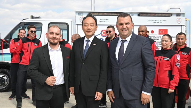 Japonya’dan Süleymanpaşa’ya Arama Kurtarma Aracı Desteği