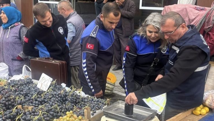 Süleymanpaşa Zabıtası’ndan Pazarda Tartı Denetimi