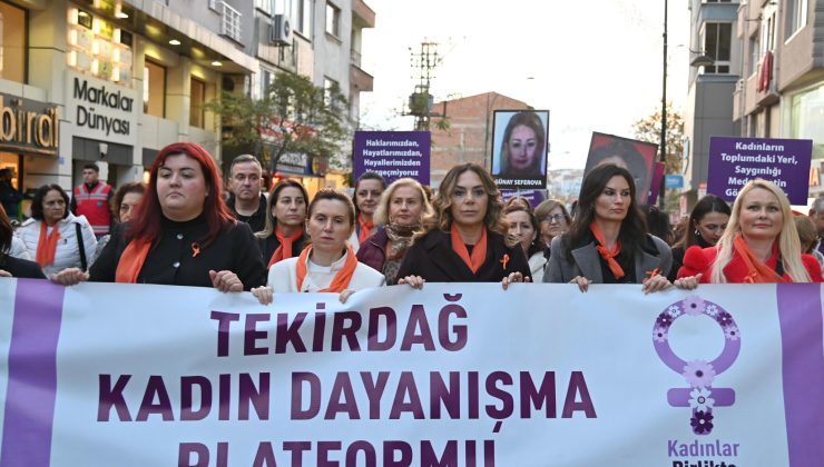 Tekirdağ’dan Kadına Şiddete Karşı Güçlü Mesaj