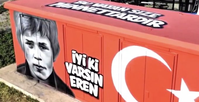 Süleymanpaşa’da Anlamlı Dokunuş: Şehit Eren Bülbül Grafitiyle Yaşatıldı