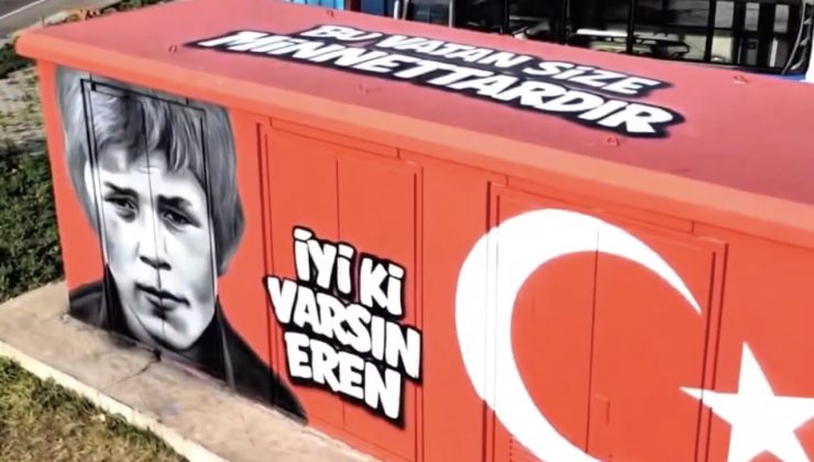 Süleymanpaşa’da Anlamlı Dokunuş: Şehit Eren Bülbül Grafitiyle Yaşatıldı