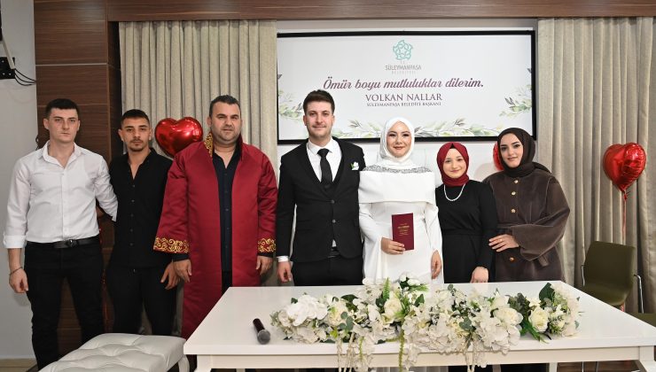 Süleymanpaşa Belediyesinden Yeni Evlenenlere 14 Şubat Sürprizi