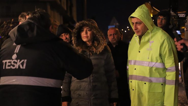 ÇORLU’DA ÇÖKME SONRASI GECE YARISI YOĞUN MESAİ