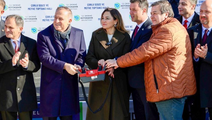 Çorlu Sebze-Meyve Hali’nin Temeli Atıldı