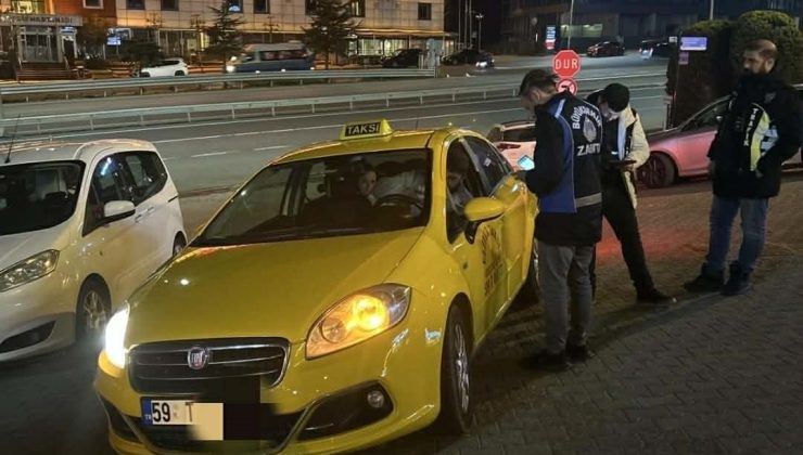 Tekirdağ’da Ticari Taksilere Sıkı Denetim