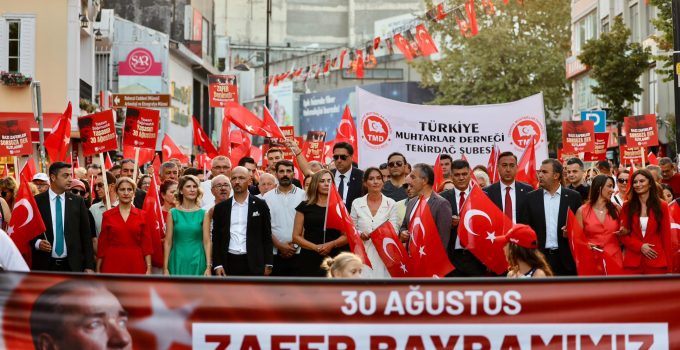 Büyük Zafer’in 104. Yılı Tekirdağ’da Coşkuyla Kutlandı