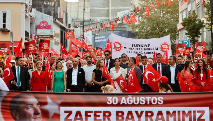 Büyük Zafer’in 104. Yılı Tekirdağ’da Coşkuyla Kutlandı