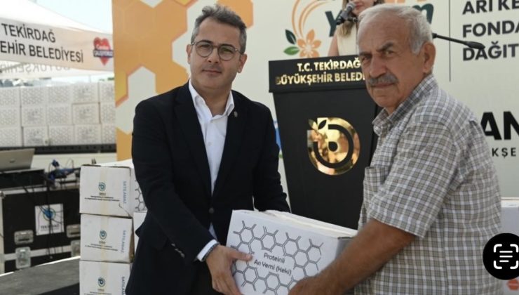 Büyükşehir’den Tekirdağlı Arıcılara 186 Tonluk Destek