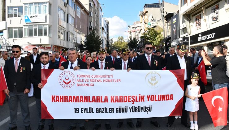 Tekirdağ’da Gazilerle Gurur Yürüyüşü